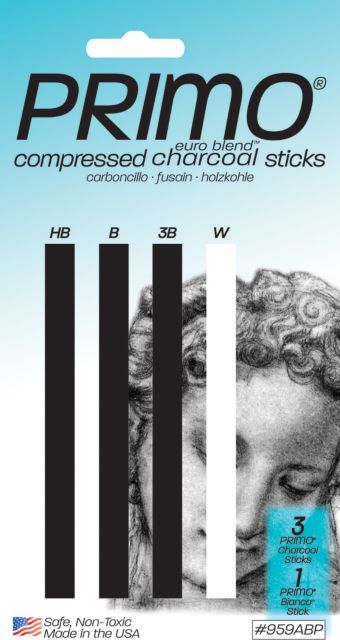 Primo Euro Blend Charcoal Sticks 4 Pcs