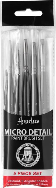 Angelus Paint Brushes Set/5 Micro Detail